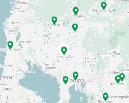 Four Seasons Lawn Care Service Area Map